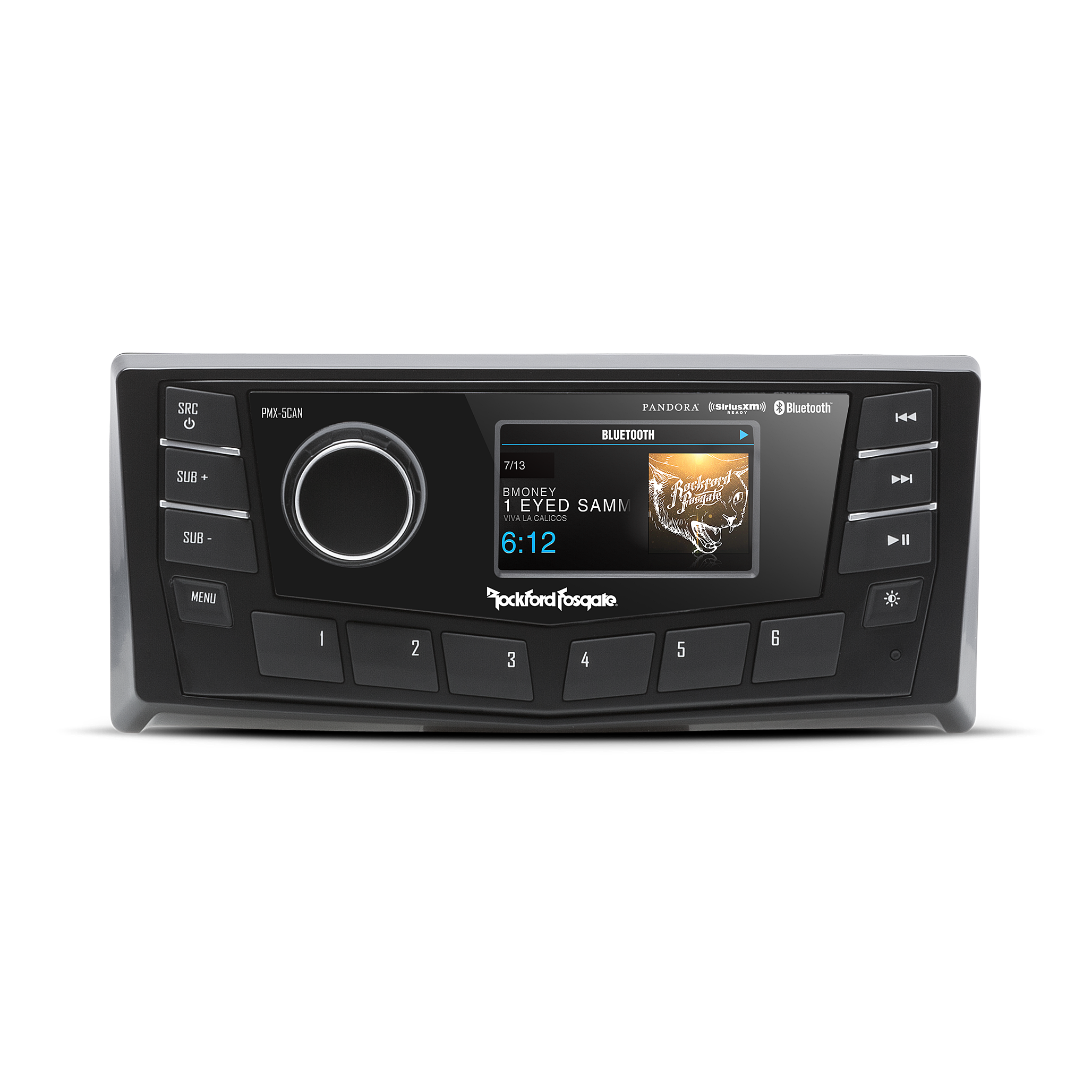 Radio PMX-5CAN Colorido Disp 2.7POL AM/FM / Bluetooth Ate 2 Zonas NMEA2K