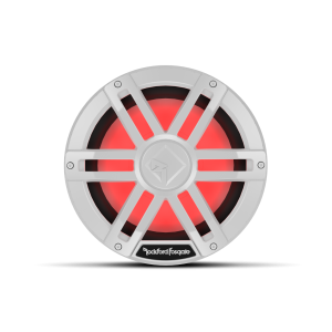 Subwooofer 10POL M-1 Branco Optix com LED RGB 1.000W 0-4 Ohms Rockford Fosgate