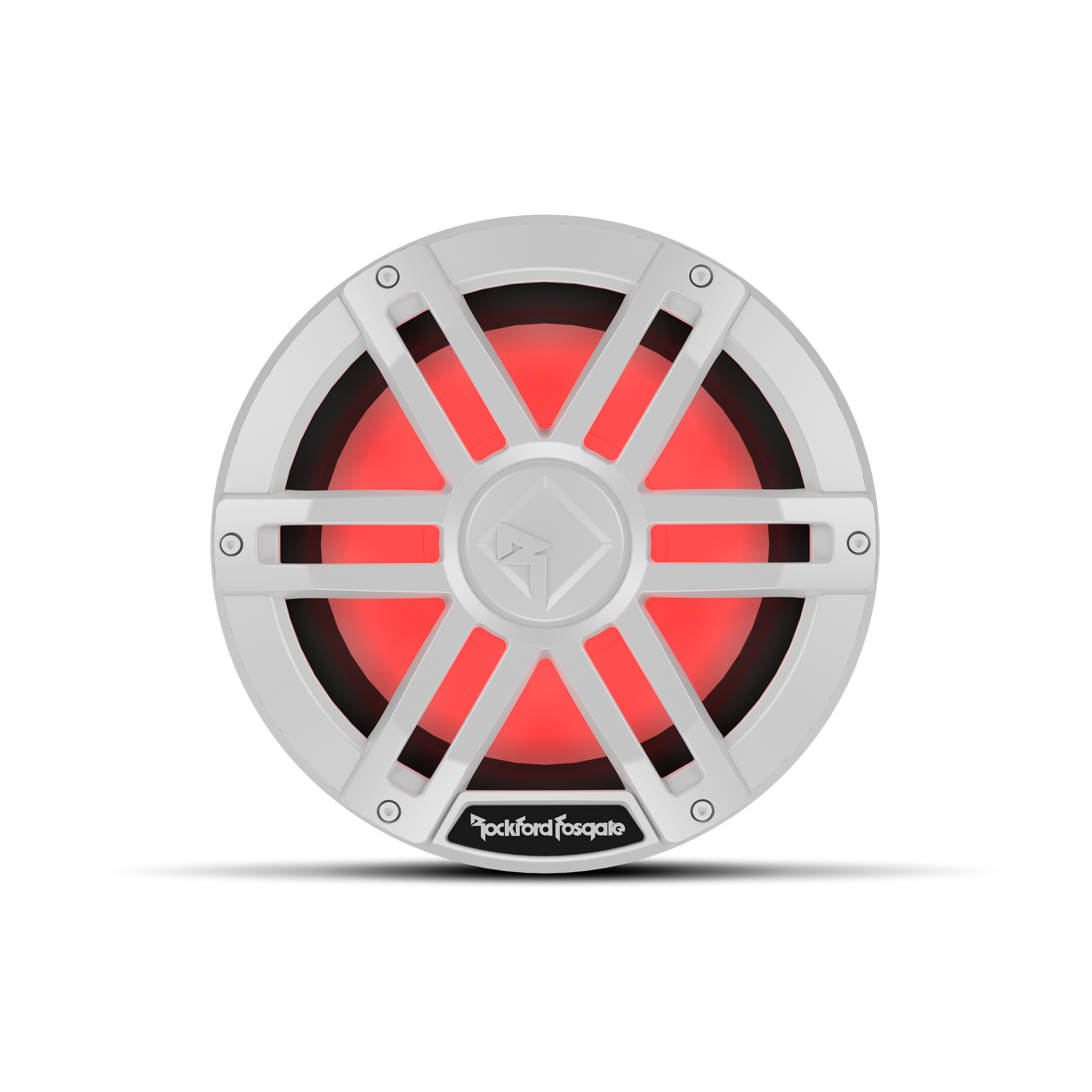 Subwooofer 10POL M-1 Branco Optix com LED RGB 1.000W 0-4 Ohms Rockford Fosgate