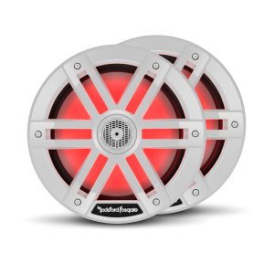 Alto Falante M1 8POL Branco Optix com LED RGB 600W 0-4 Ohms Rockford Fosgate (Par)