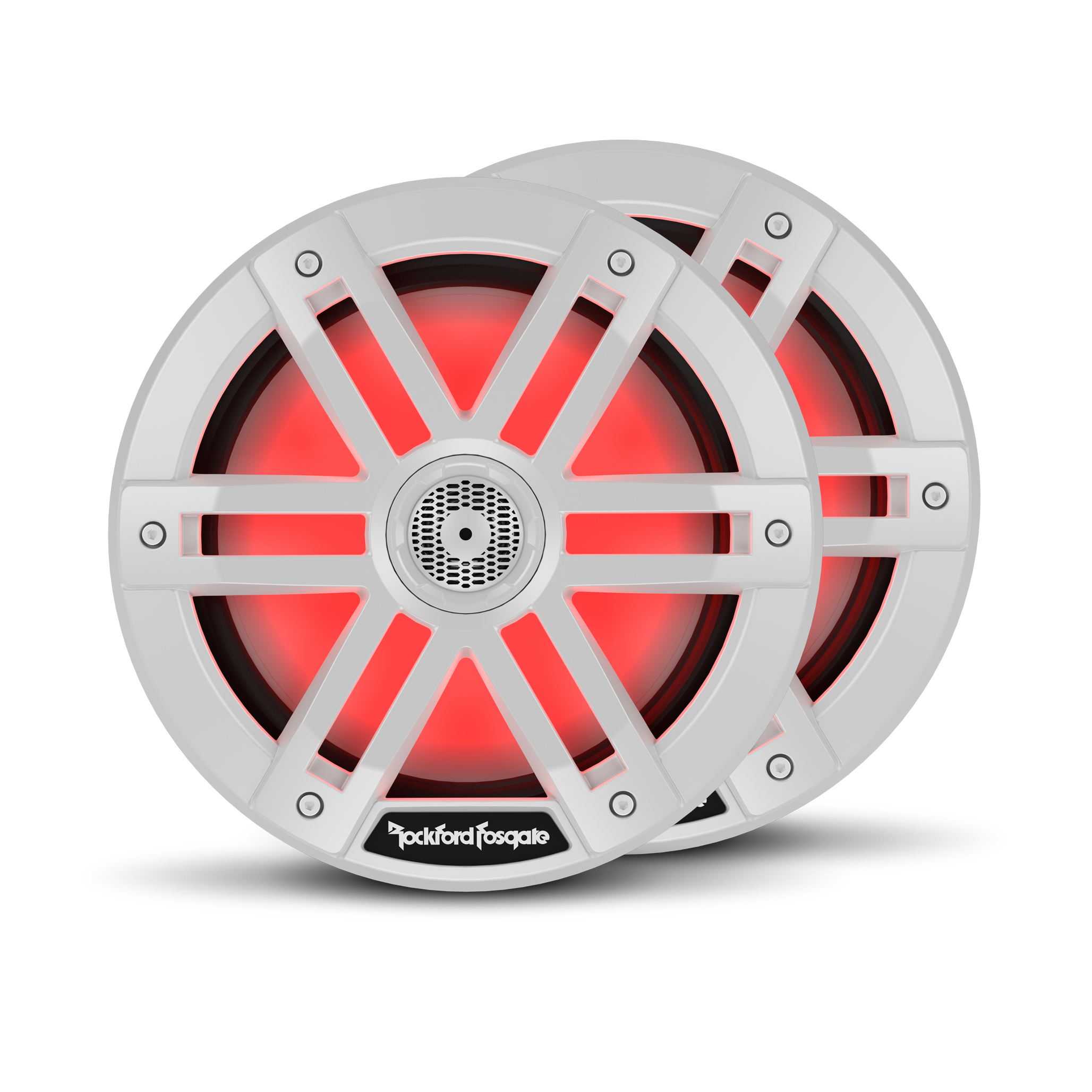 Alto Falante M1 8POL Branco Optix com LED RGB 600W 0-4 Ohms Rockford Fosgate (Par)